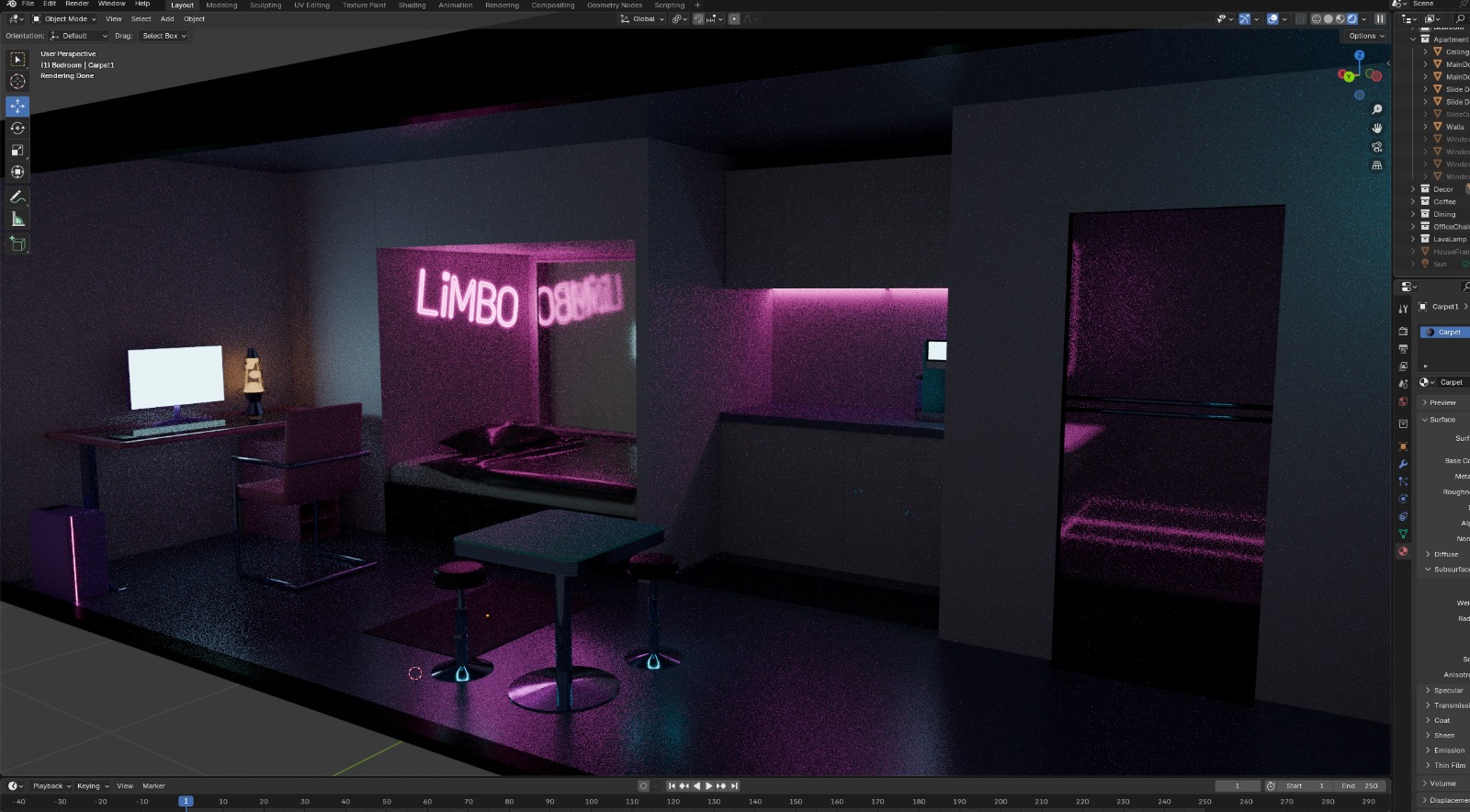 Complicity apartment environment